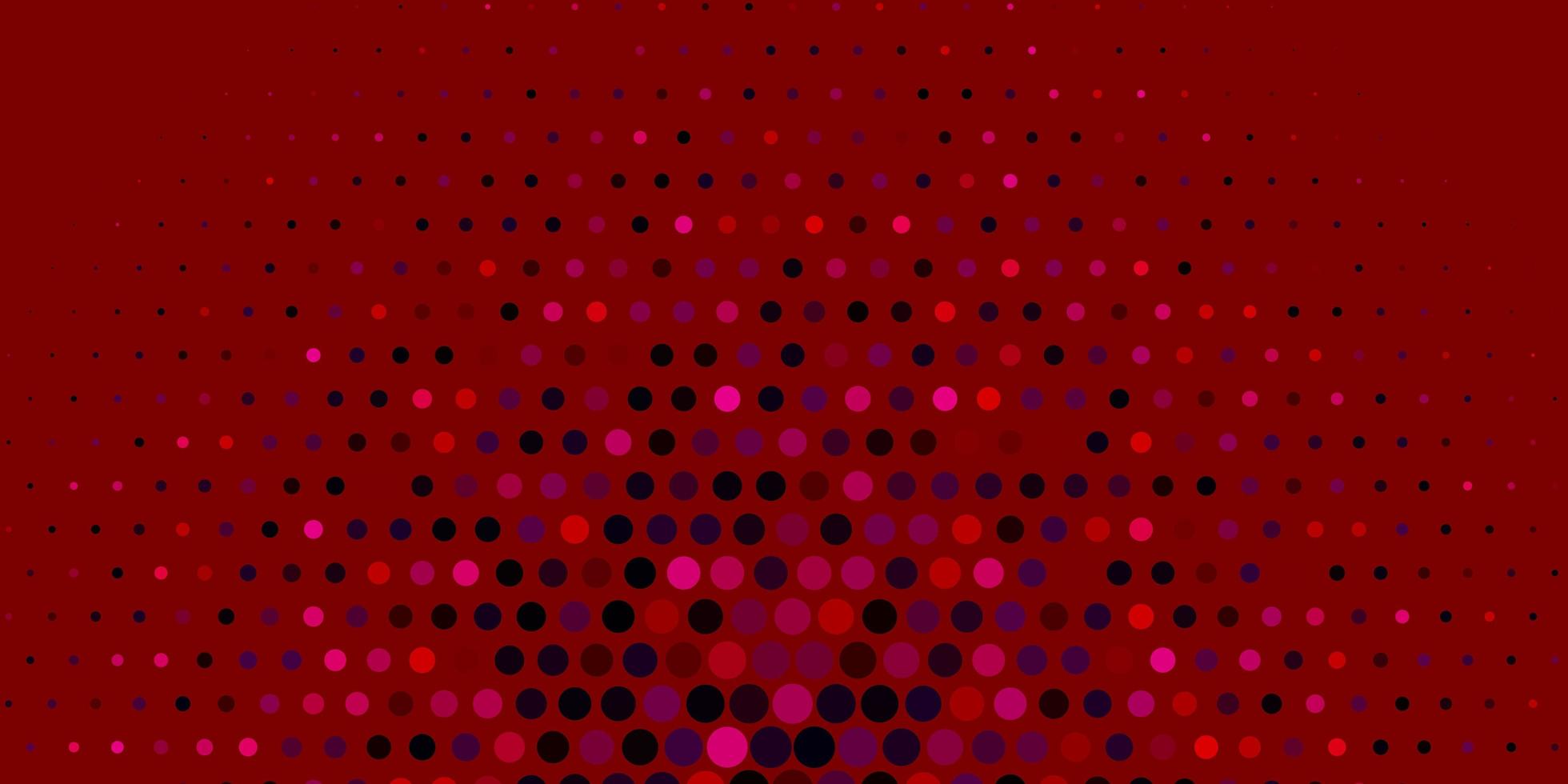 hellblauer, roter Vektorhintergrund mit Blasen. vektor