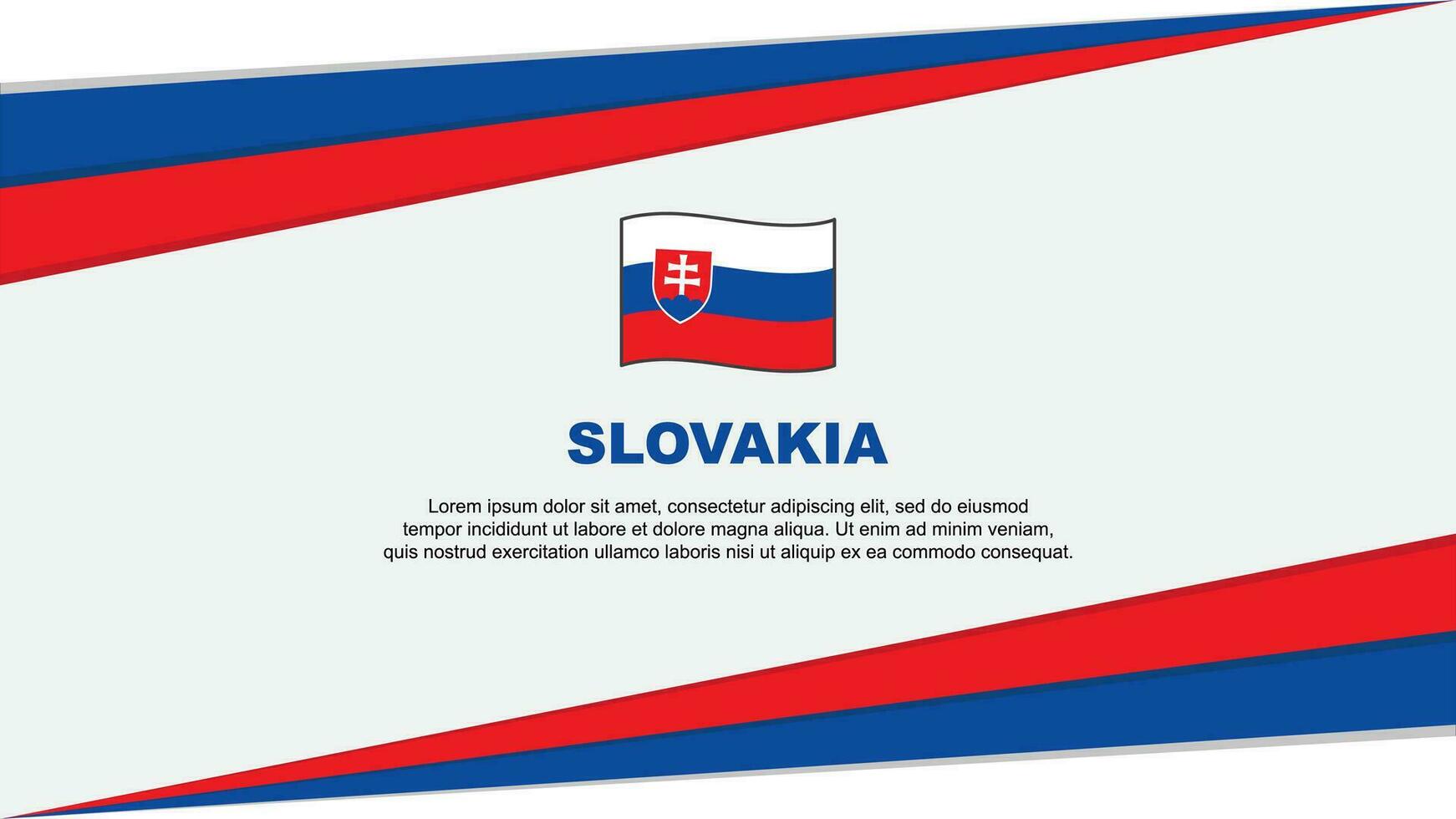 slovakia flagga abstrakt bakgrund design mall. slovakia oberoende dag baner tecknad serie vektor illustration. slovakia flagga