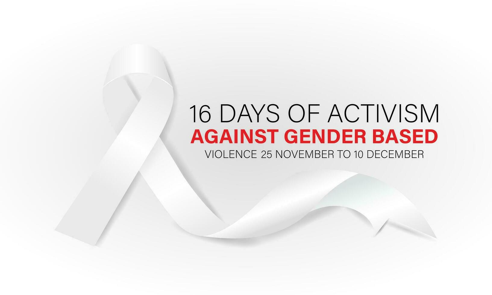 16 Tage von Aktivismus gegen geschlechtsspezifisch Gewalt. November 25 zu Dezember 10 .Hintergrund, Banner, Karte, Poster, Vorlage. Vektor Illustration.
