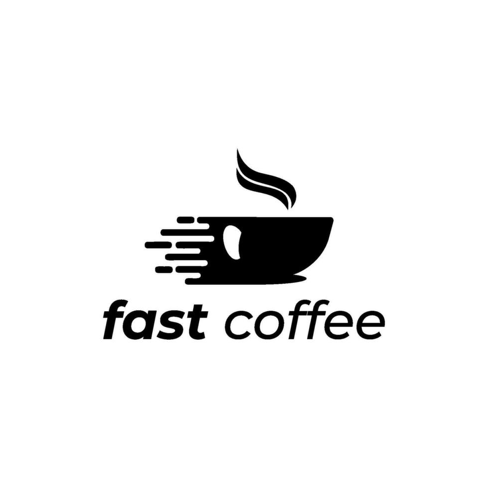 schnell Kaffee Vektor Design