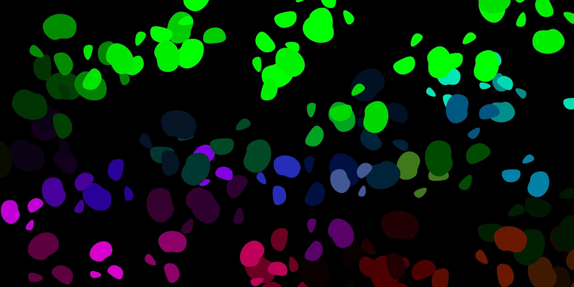 mörk flerfärgad bakgrund med kaotiska former. vektor