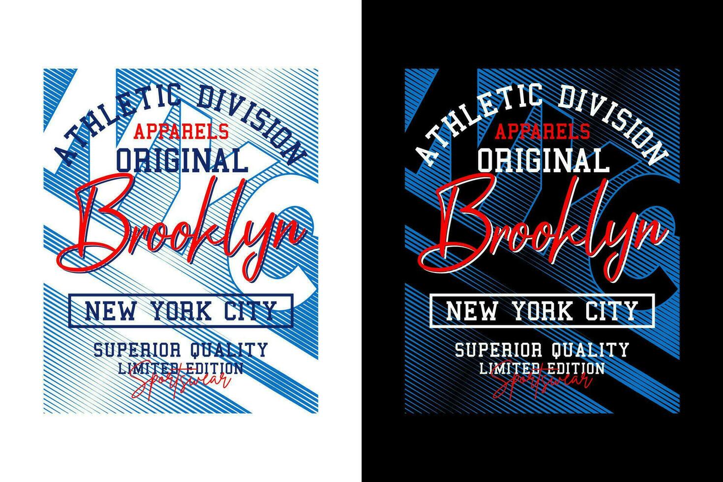 brooklyn atletisk, för skriva ut på t shirts etc. vektor