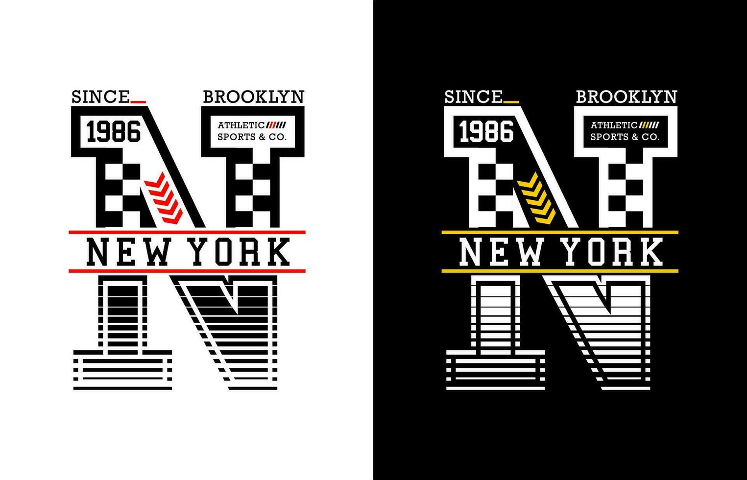 Neu York Typografie Design, zum drucken auf t Hemden usw. vektor
