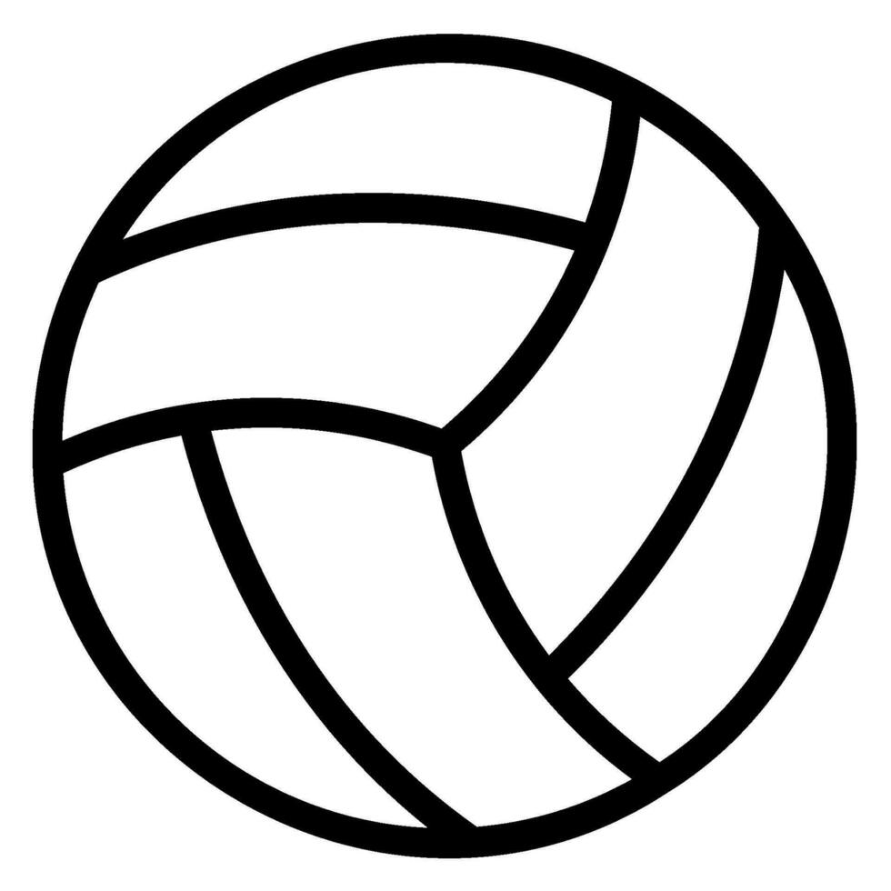 volleyboll linje ikon vektor