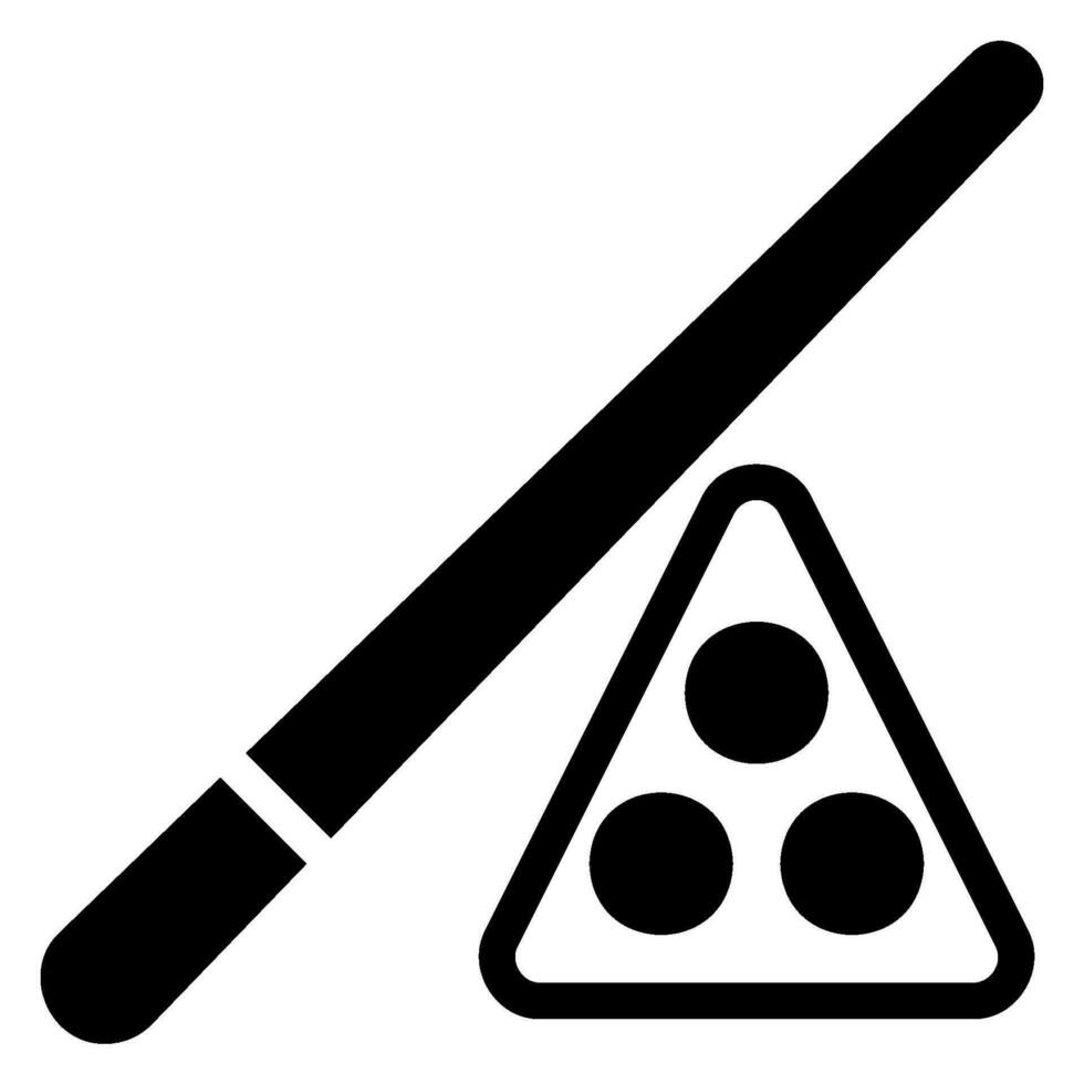 Billard-Glyphe-Symbol vektor