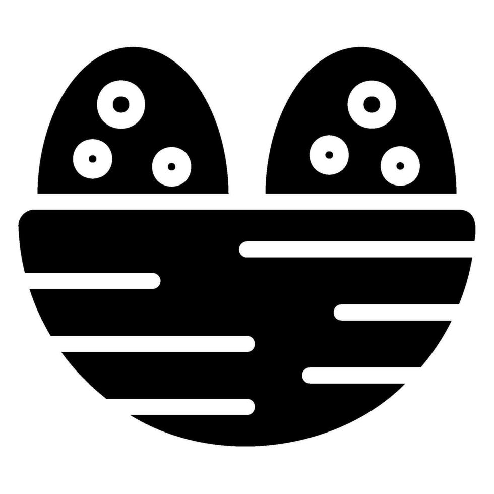 Nest Glyphe Symbol vektor