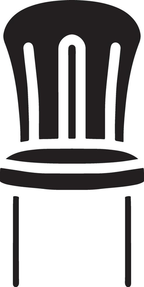 modern stol design för eleganta Hem interiör - möbel silhuett ikon vektor
