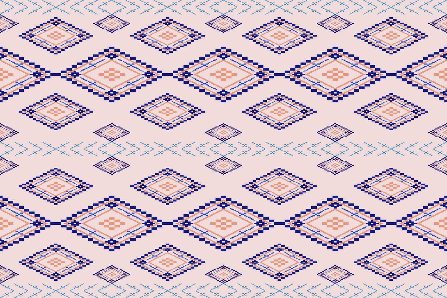 geometrisch ethnisch Muster Vektor Illustration hintergrund.nahtlos Muster traditionell.bunt ethnisch Musterdesign zum Hintergrund, Tapete, Batik, Stoff, Teppich, Kleidung, Verpackung, Textil.