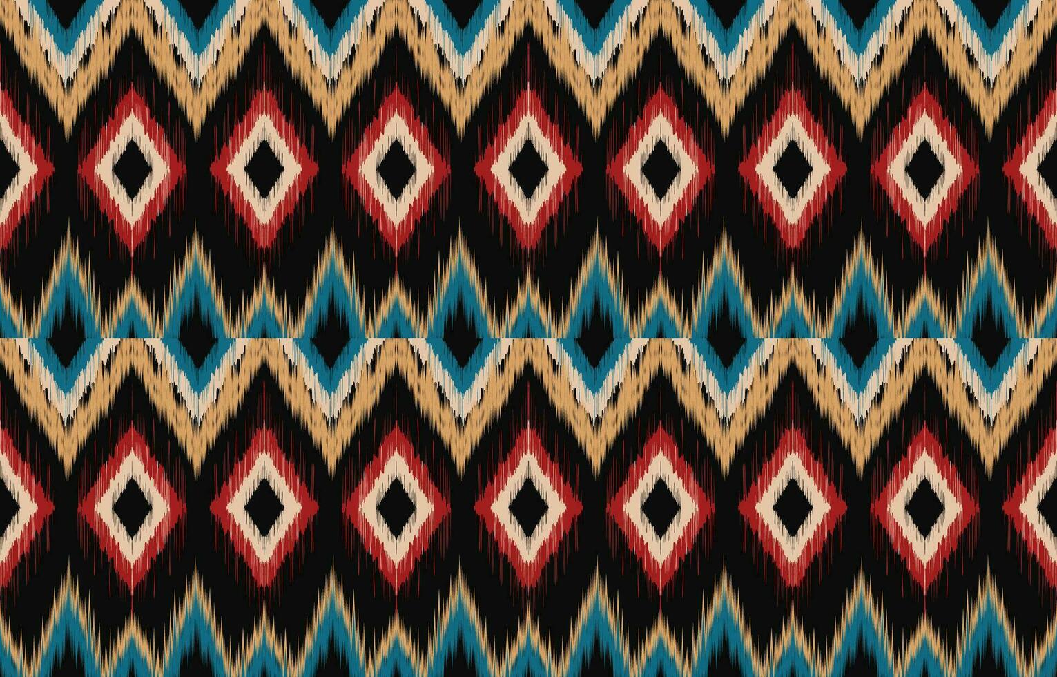 etnisk abstrakt ikat konst. aztec prydnad skriva ut. geometrisk etnisk mönster sömlös Färg orientalisk. design för bakgrund ,ridå, matta, tapet, Kläder, omslag, batik, vektor illustration.