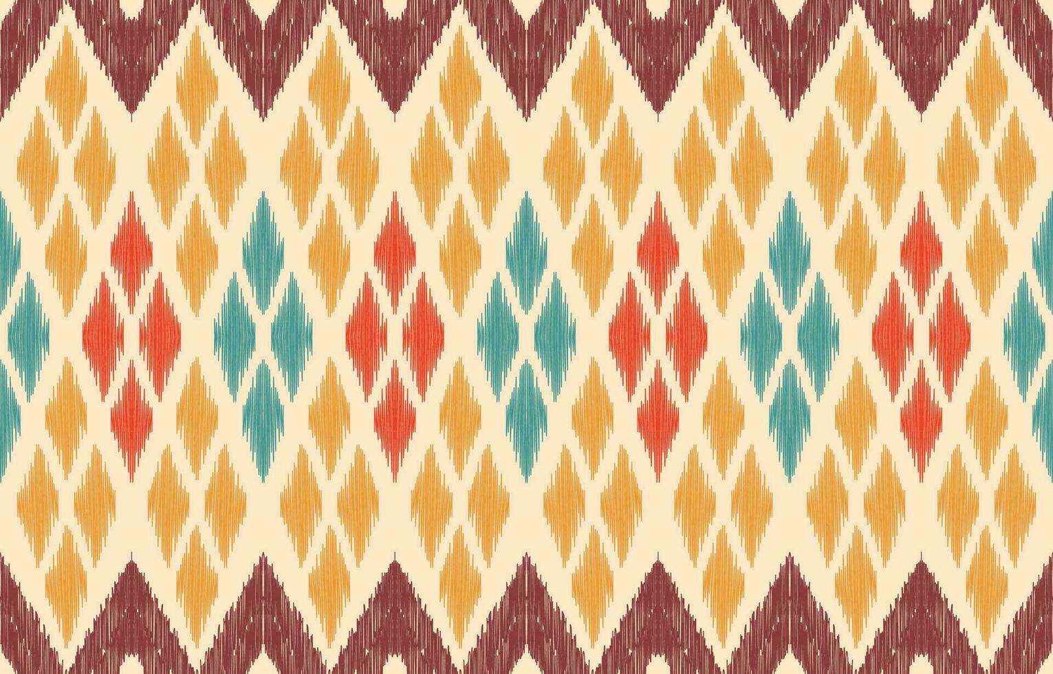 ethnisch abstrakt Ikat Kunst. aztekisch Ornament drucken. geometrisch ethnisch Muster nahtlos Farbe orientalisch. Design zum Hintergrund ,Vorhang, Teppich, Hintergrund, Kleidung, Verpackung, Batik, Vektor Illustration.