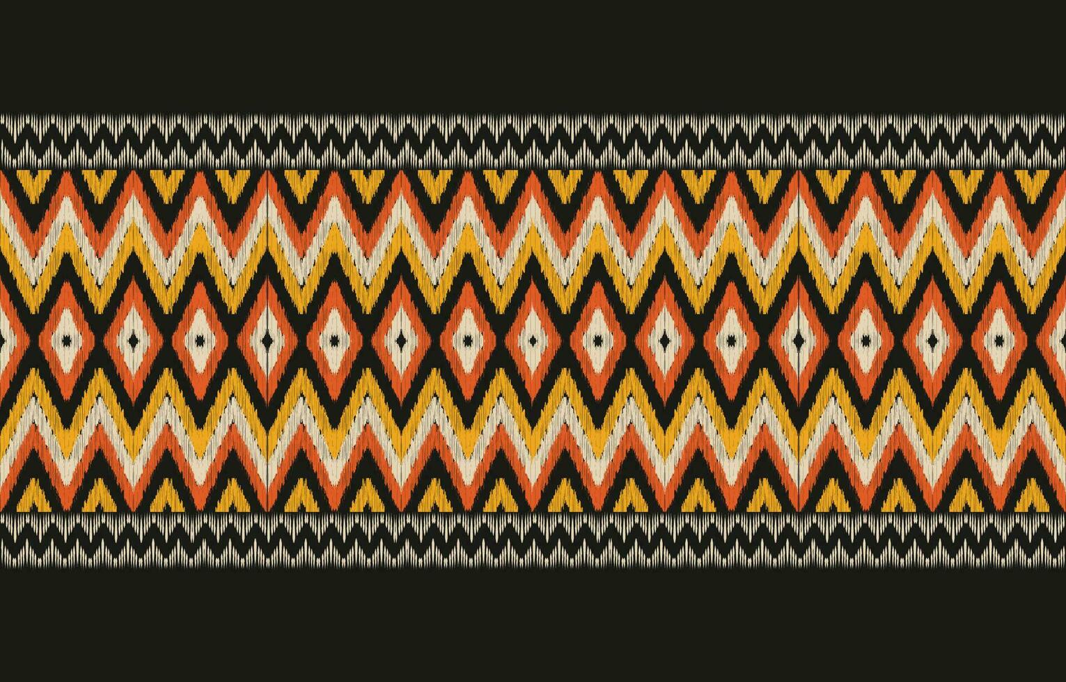 etnisk abstrakt ikat konst. aztec prydnad skriva ut. geometrisk etnisk mönster sömlös Färg orientalisk. design för bakgrund ,ridå, matta, tapet, Kläder, omslag, batik, vektor illustration.