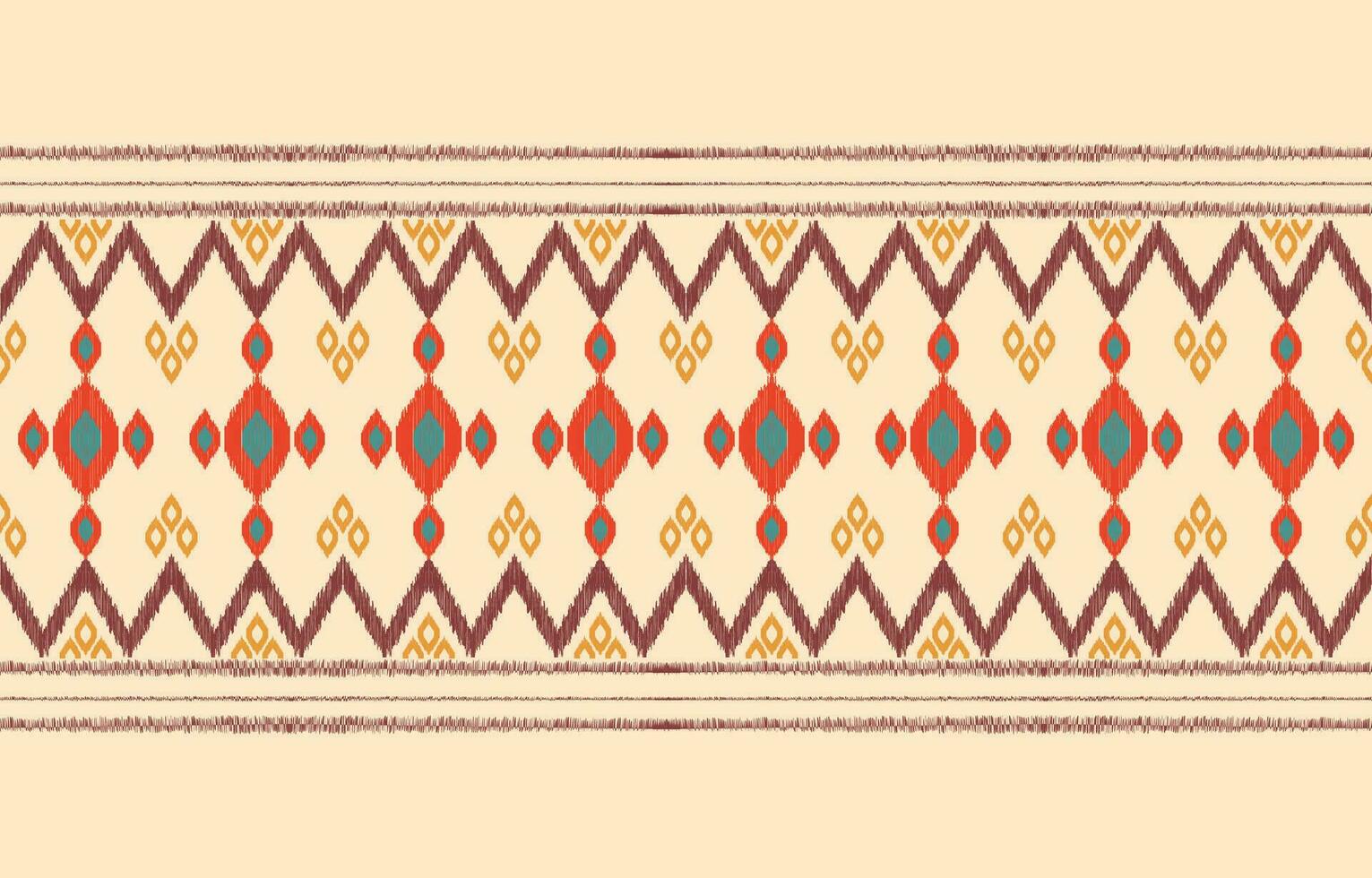 ethnisch abstrakt Ikat Kunst. aztekisch Ornament drucken. geometrisch ethnisch Muster nahtlos Farbe orientalisch. Design zum Hintergrund ,Vorhang, Teppich, Hintergrund, Kleidung, Verpackung, Batik, Vektor Illustration.