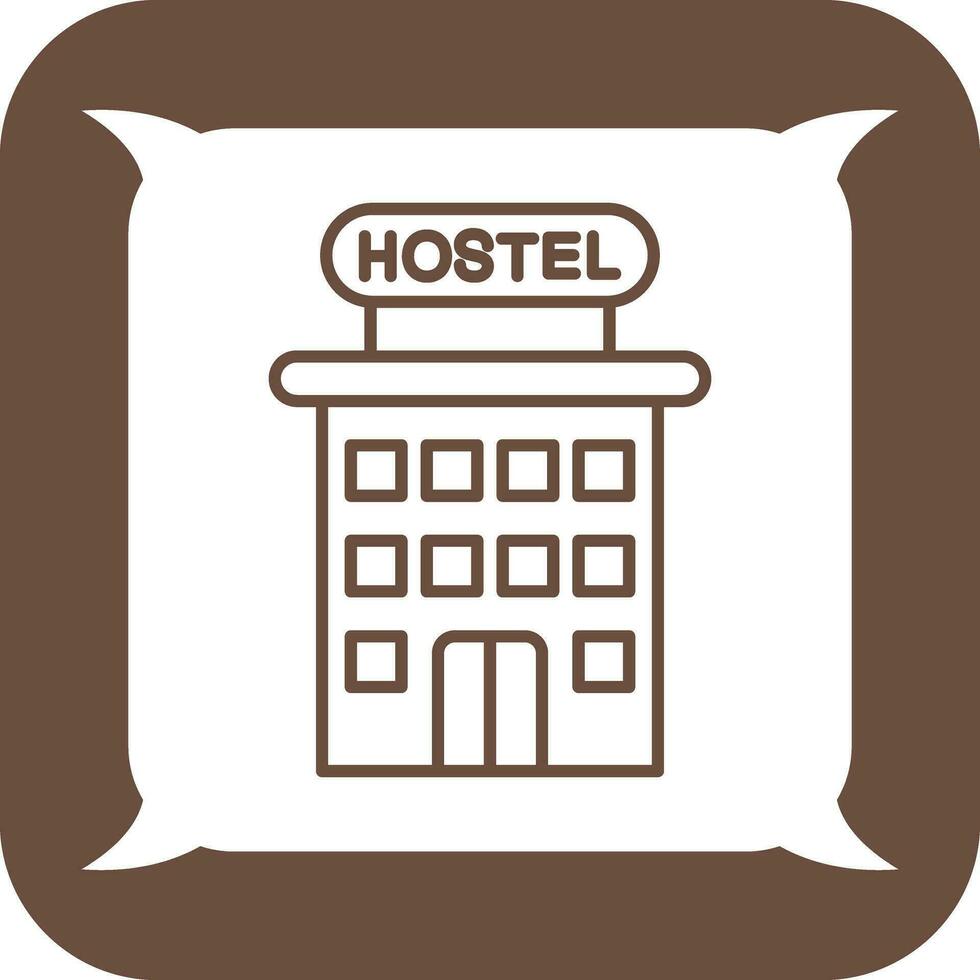 Hostel-Vektor-Symbol vektor