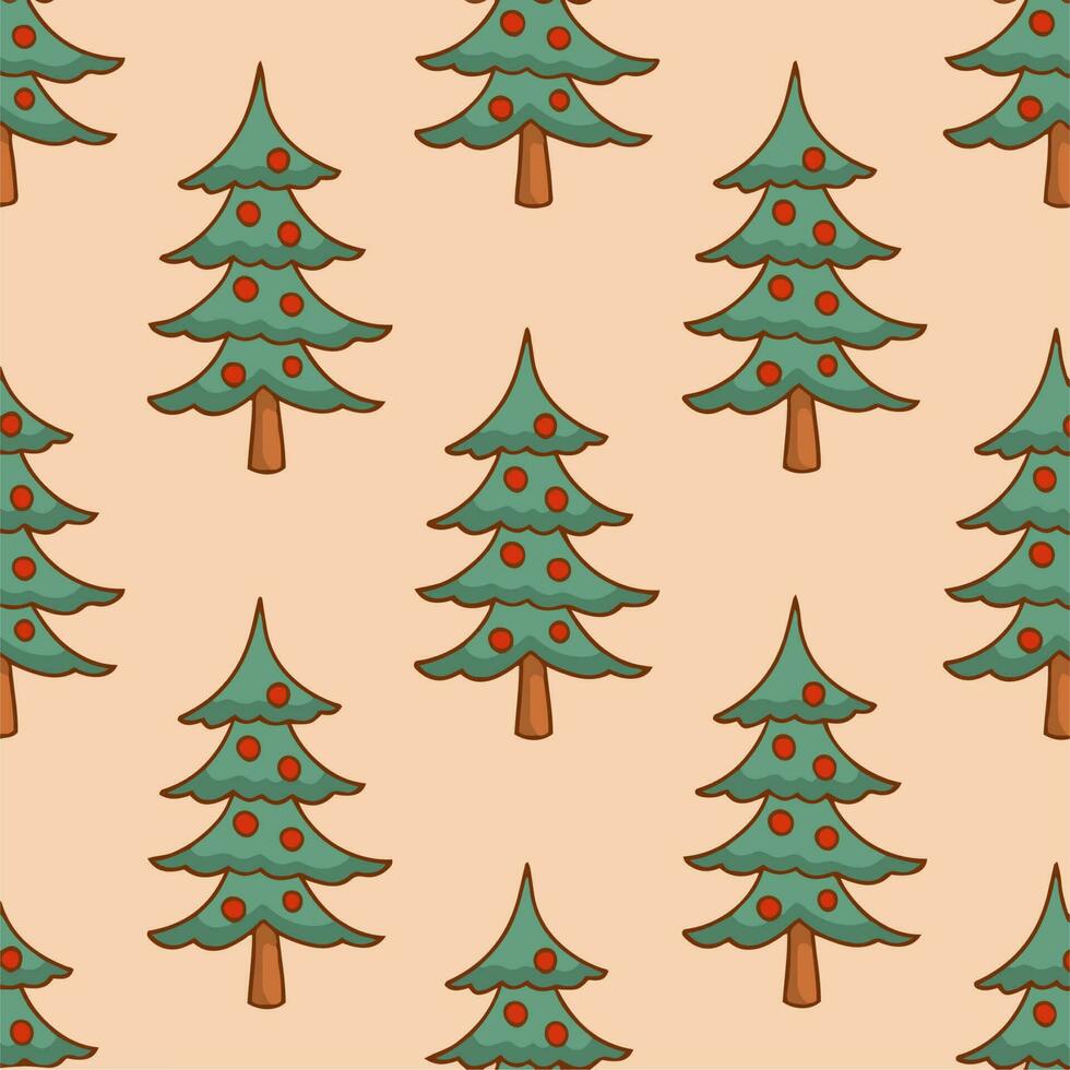 jul träd mönster bakgrund. social media posta. jul dekoration vektor illustration.