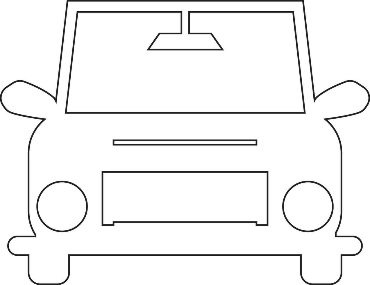 Auto Linie Symbol Design vektor