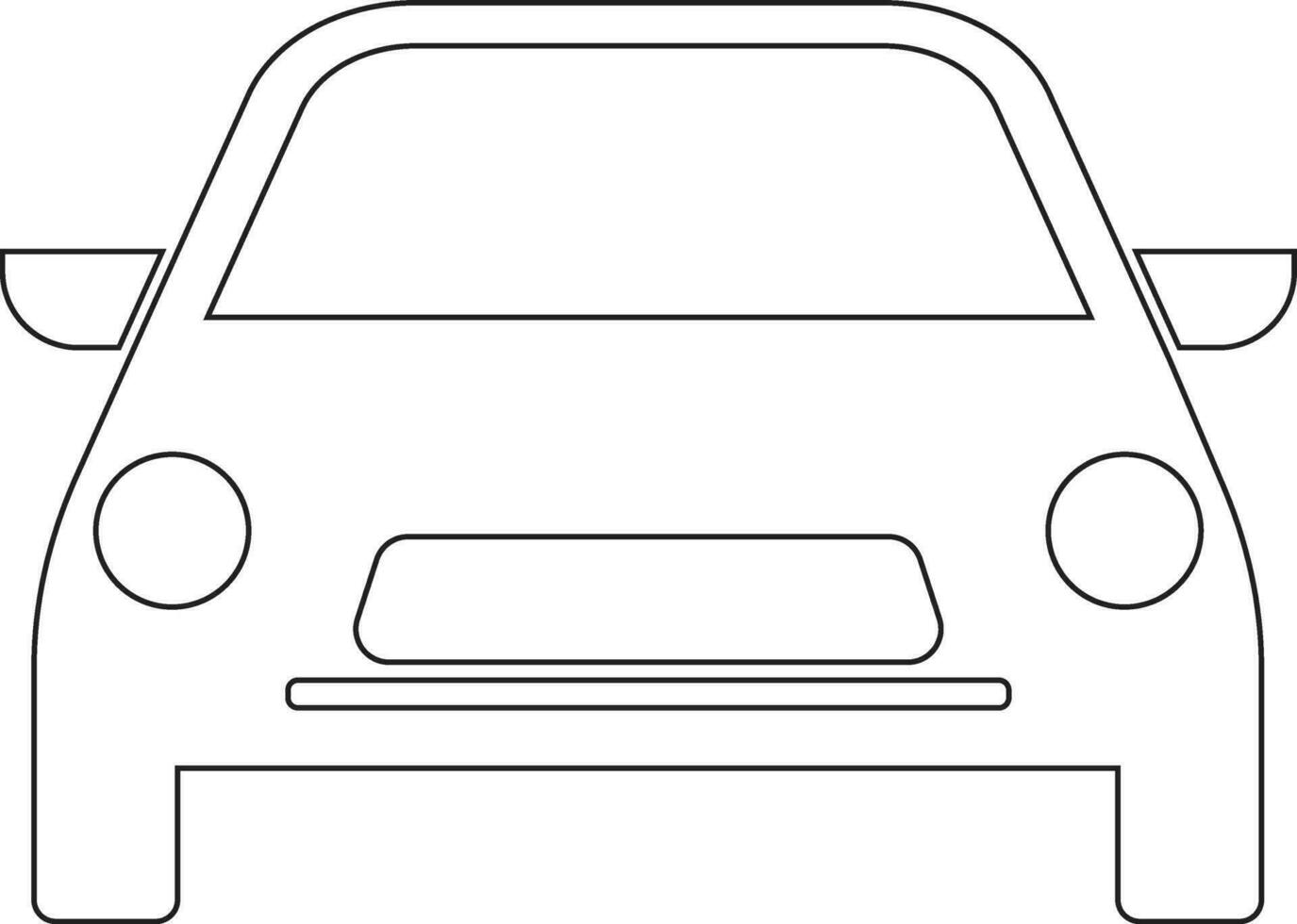 Auto Linie Symbol Design vektor