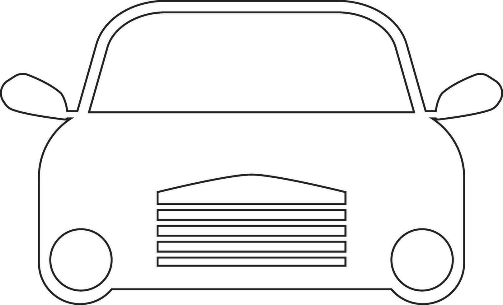 bil linje ikon design vektor