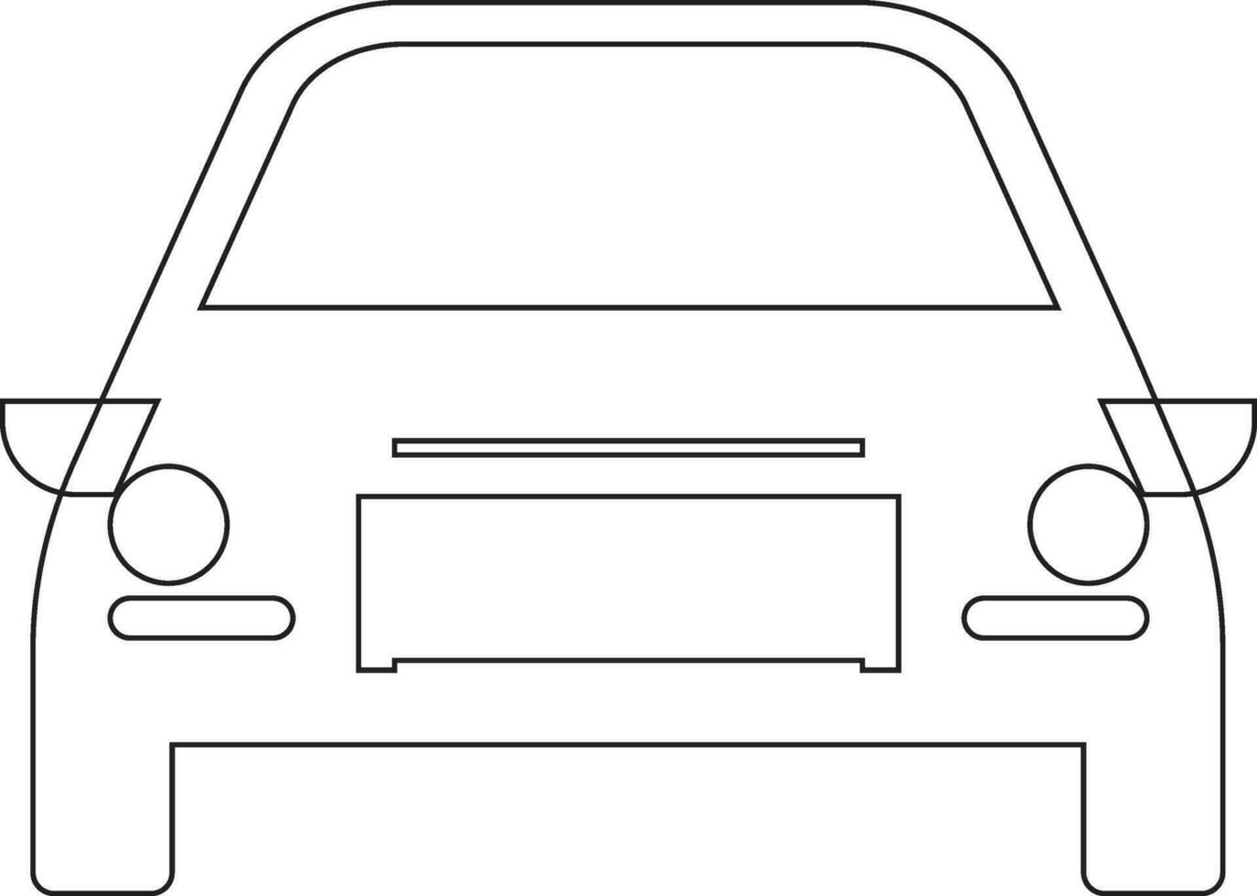 Auto Linie Symbol Design vektor