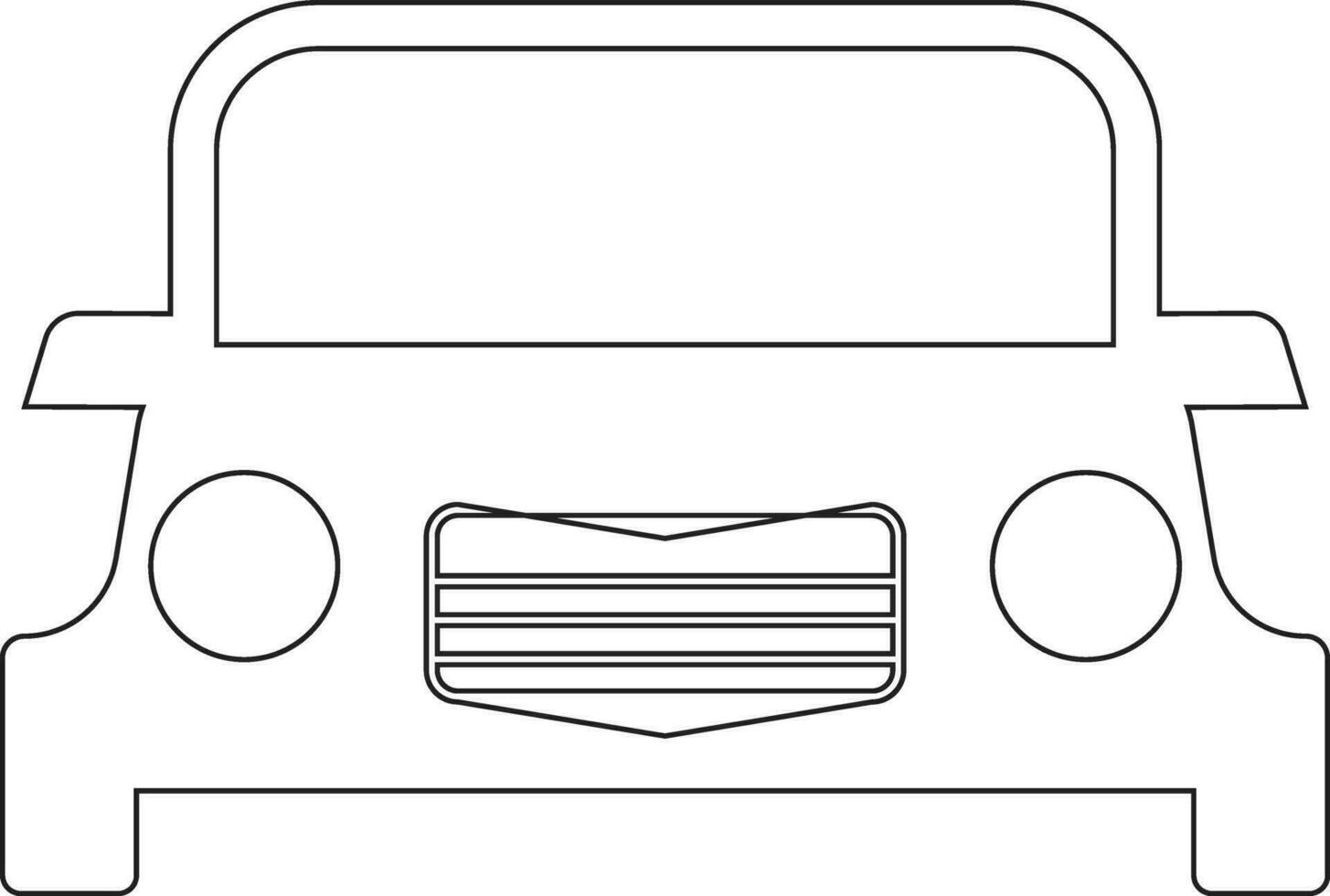 Auto Linie Symbol Design vektor