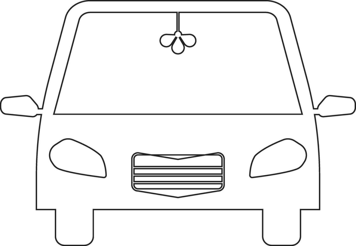 Auto Linie Symbol Design vektor