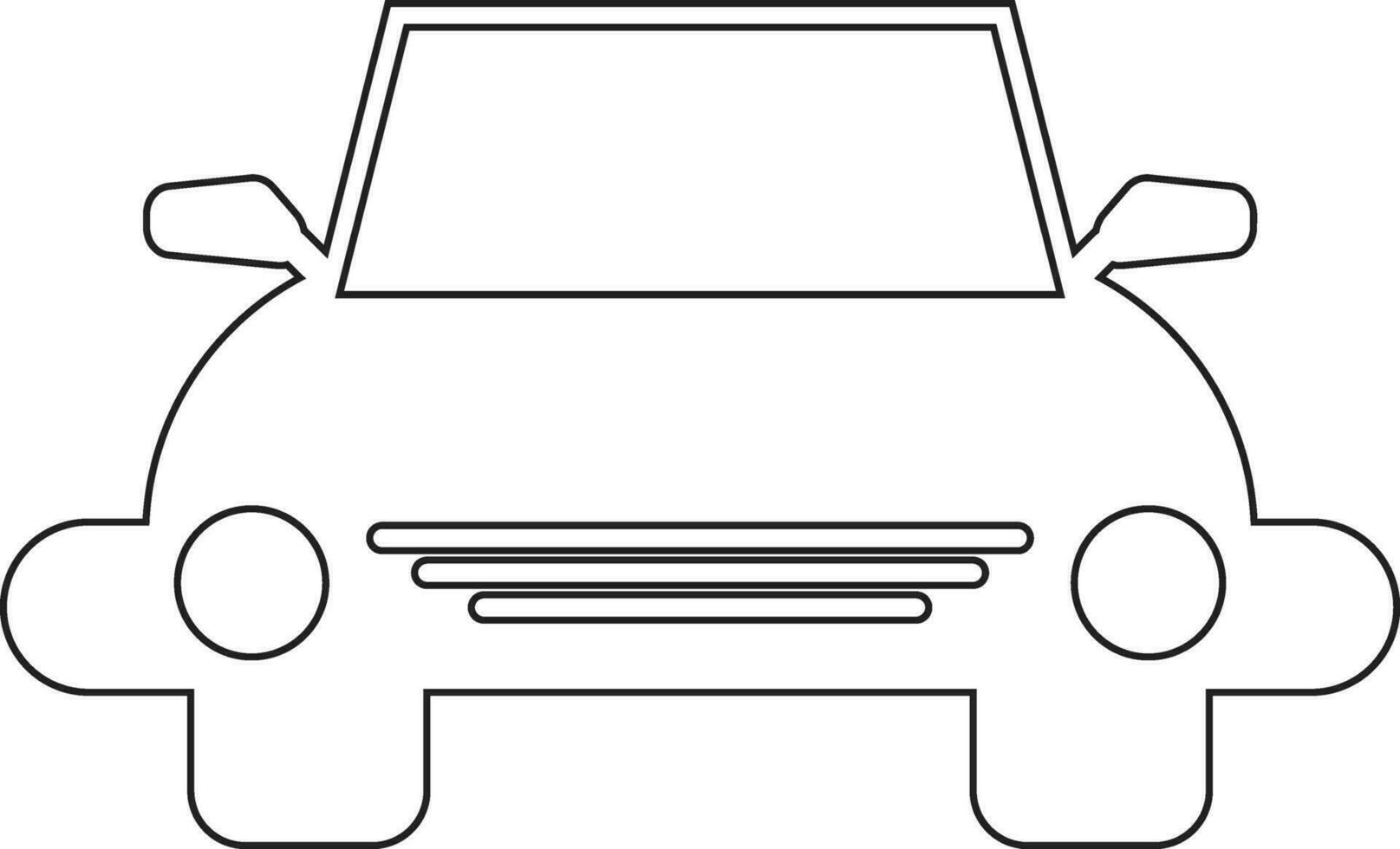 Auto Linie Symbol Design vektor