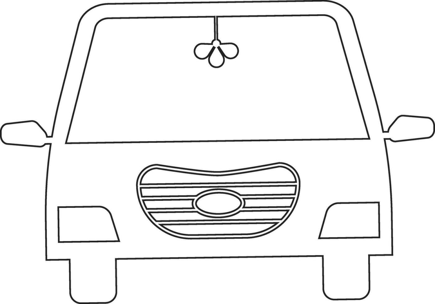 Auto Linie Symbol Design vektor