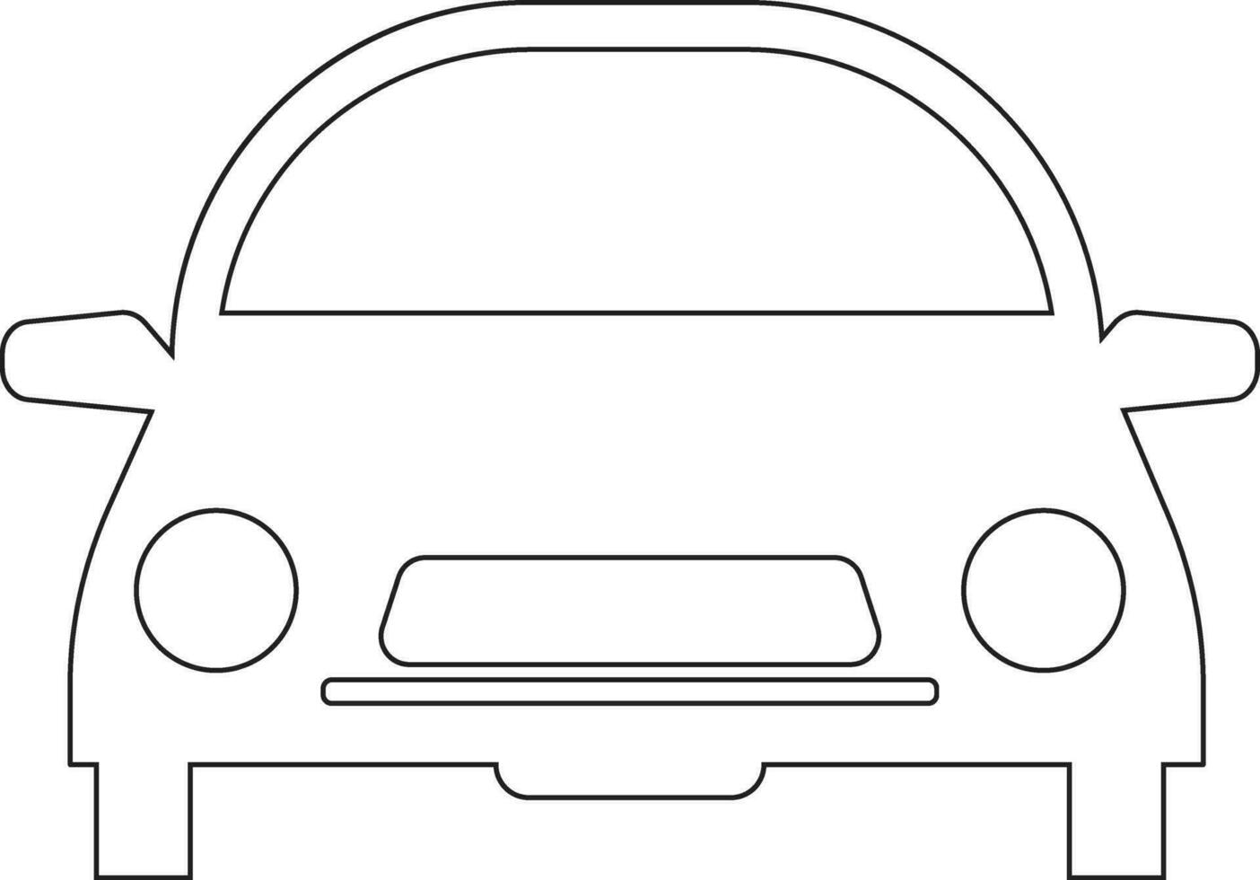 Auto Linie Symbol Design vektor