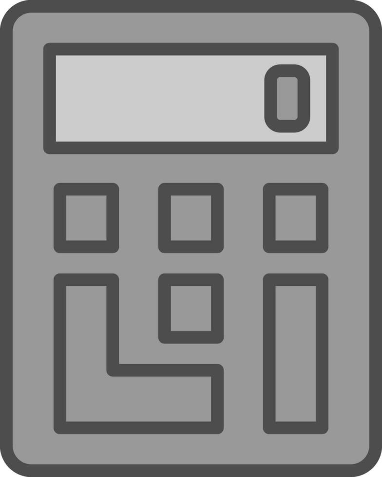 Taschenrechner-Vektor-Icon-Design vektor