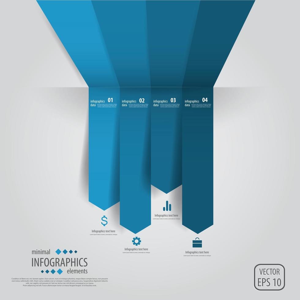 minimaler Infografik-Vektor vektor