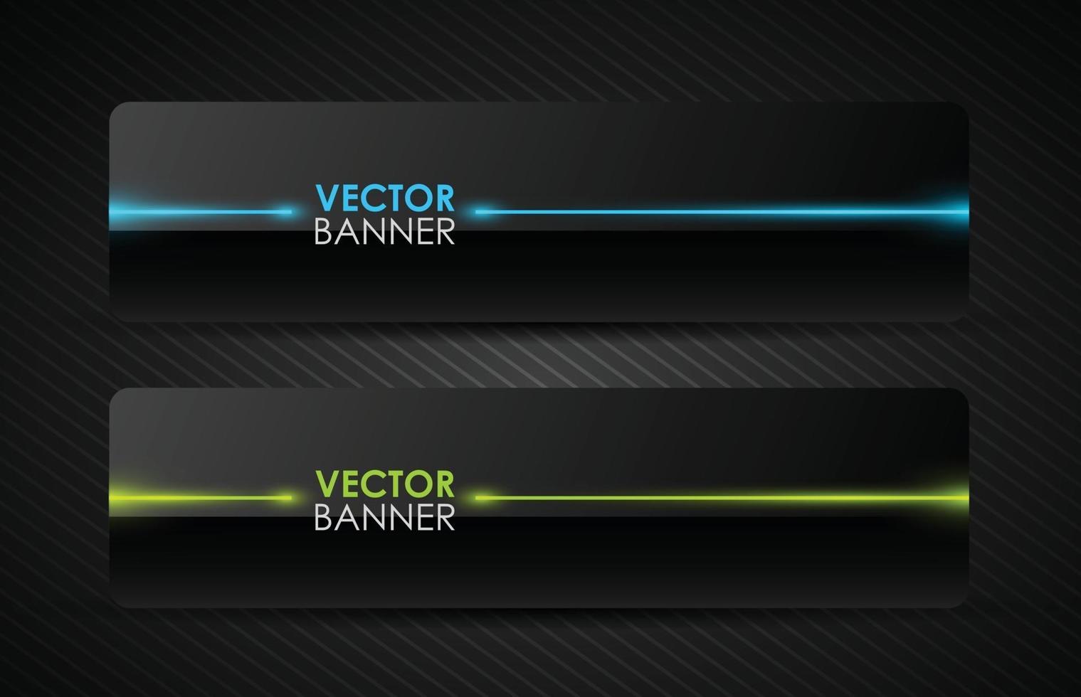 glänzendes Banner-Vektor-Design vektor