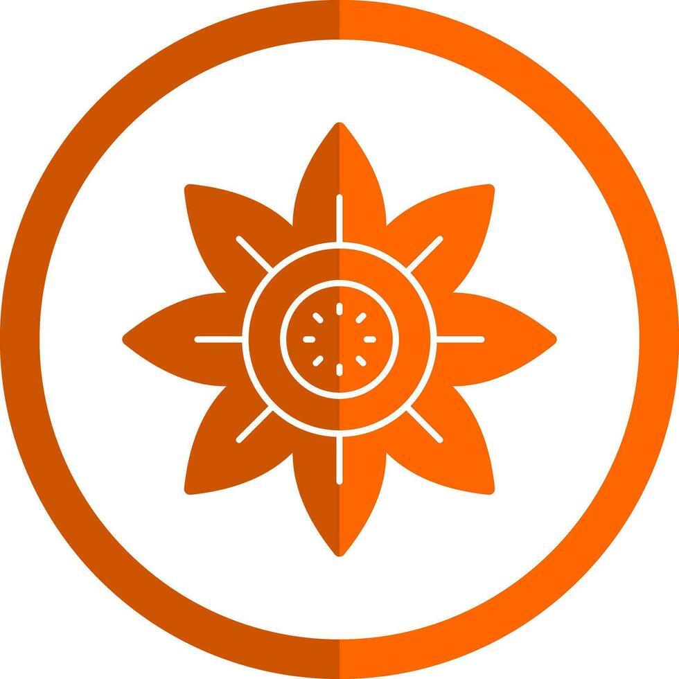 Sonnenblumen-Vektor-Icon-Design vektor