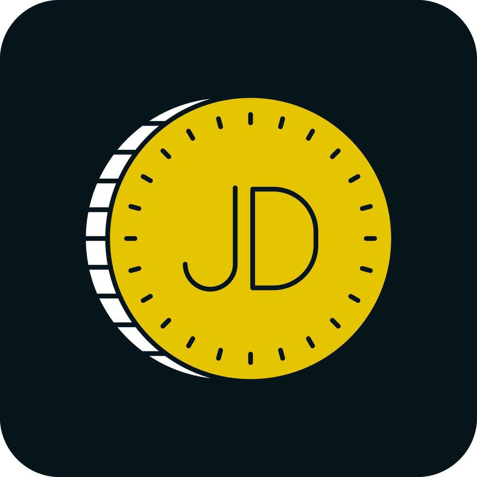 jordanisch Dinar Vektor Symbol Design