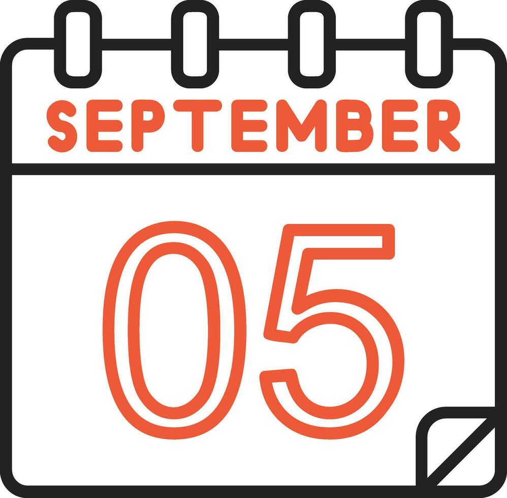 5 September Vektor Symbol