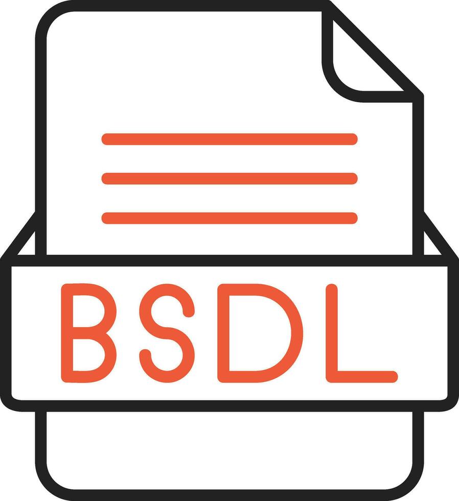 bsdl Datei Format Vektor Symbol