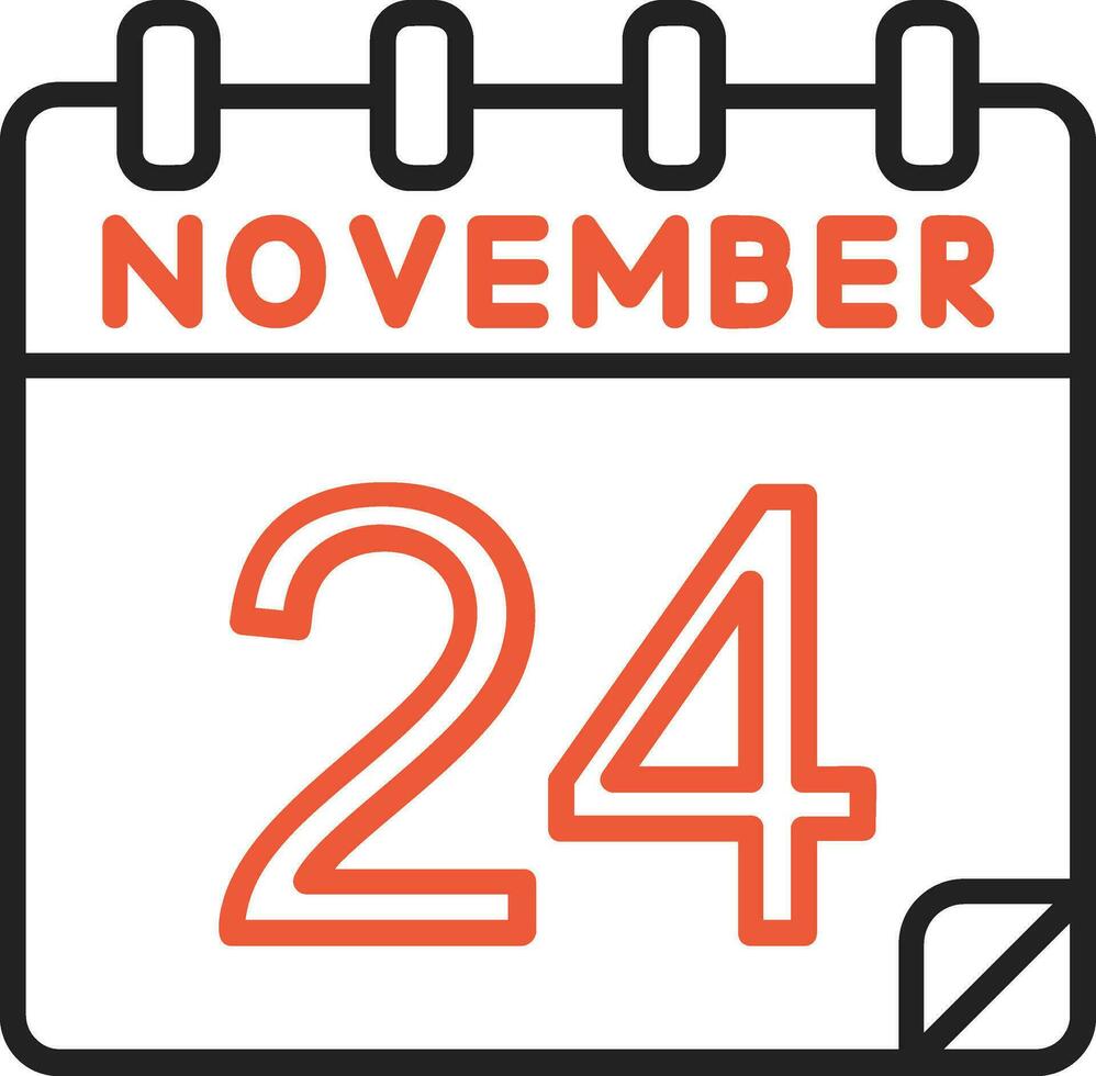 24 november vektor ikon