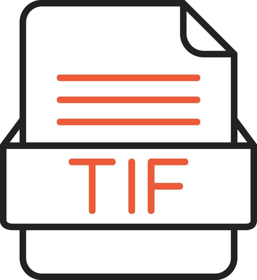 tif Datei Format Vektor Symbol