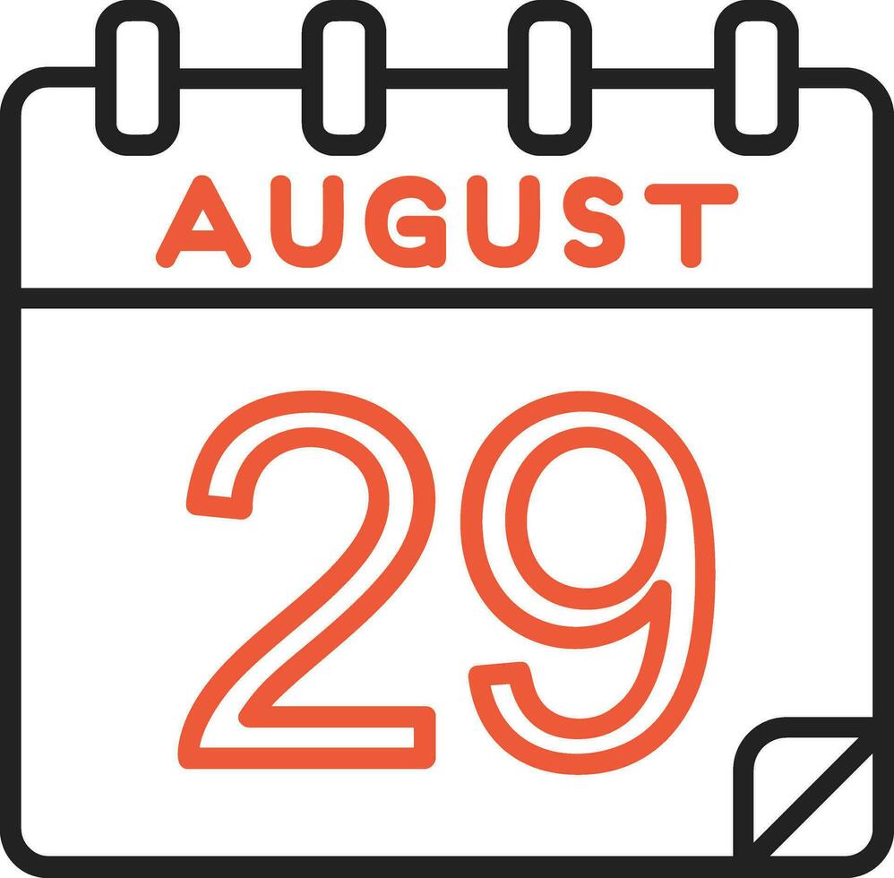 29 August Vektor Symbol