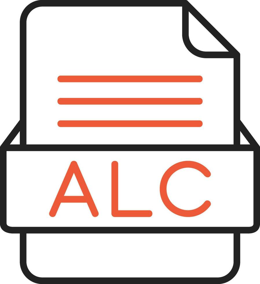 alc Datei Format Vektor Symbol