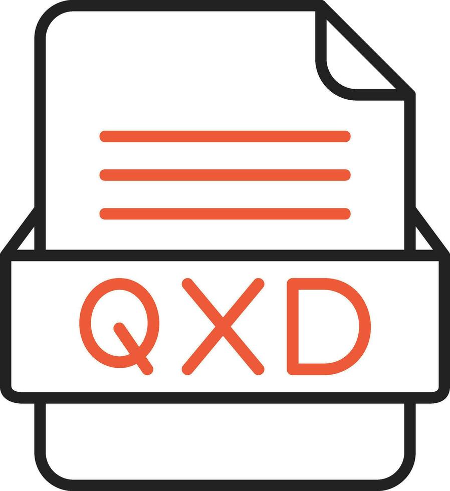 qxd Datei Format Vektor Symbol