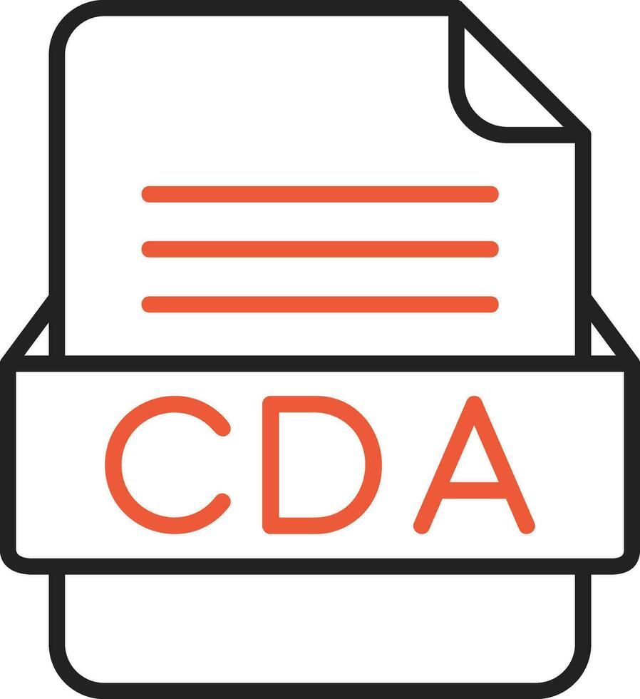 cda Datei Format Vektor Symbol