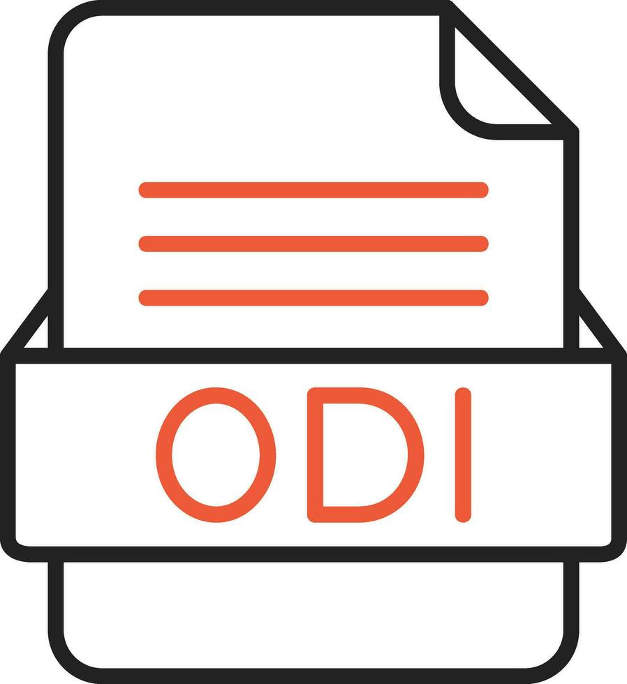 odi Datei Format Vektor Symbol