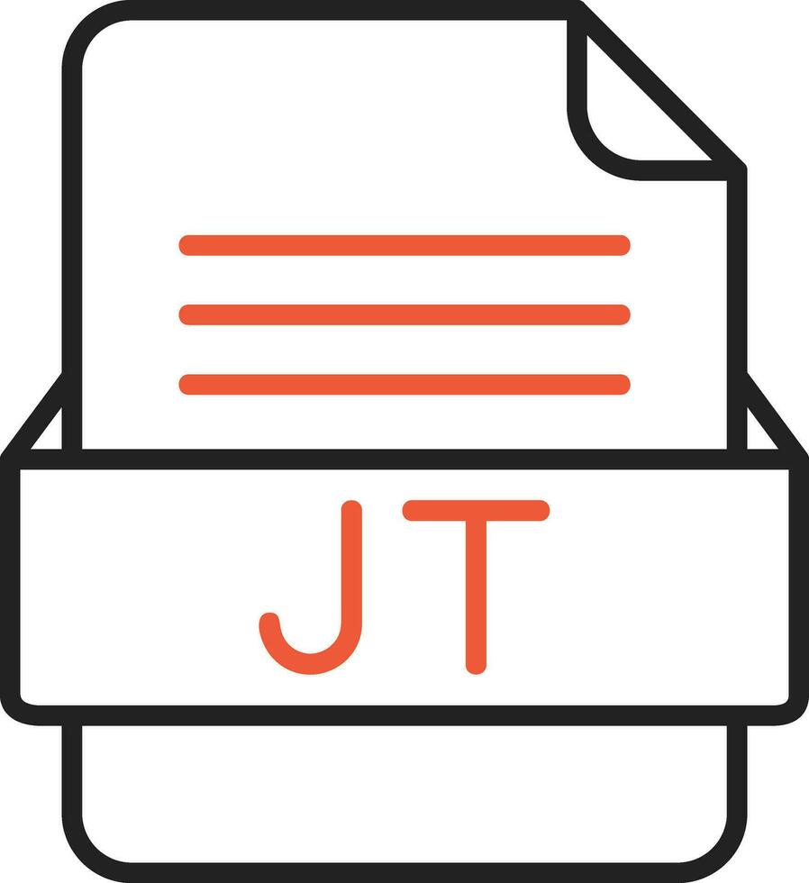 jt Datei Format Vektor Symbol