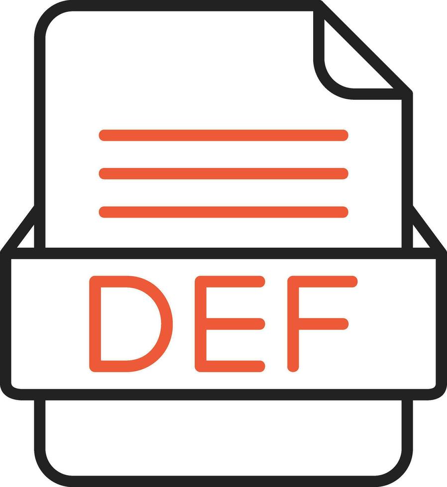 def Datei Format Vektor Symbol