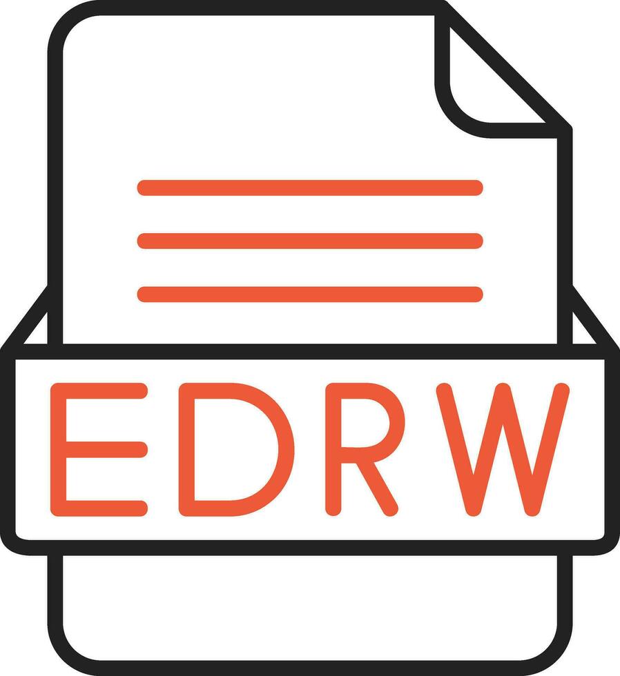 edrw Datei Format Vektor Symbol