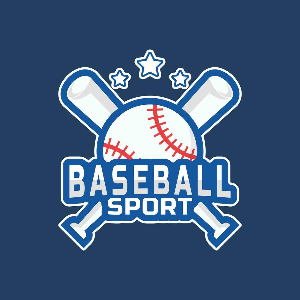 baseboll sport logotyp design för din team vektor