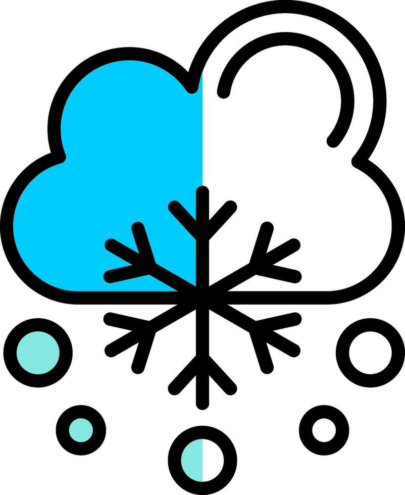 Schneefall Vektor Symbol Design