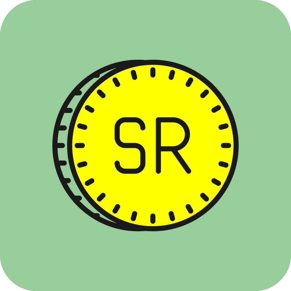 Saudi Rial Vektor Symbol Design