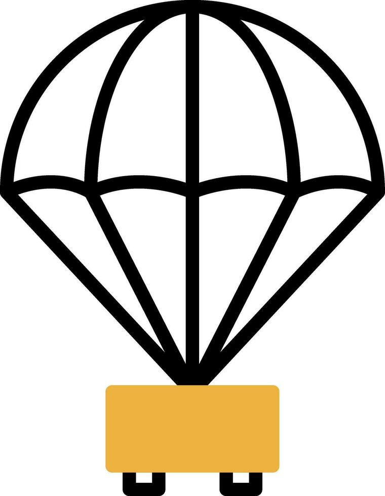 Fallschirm-Vektor-Icon-Design vektor