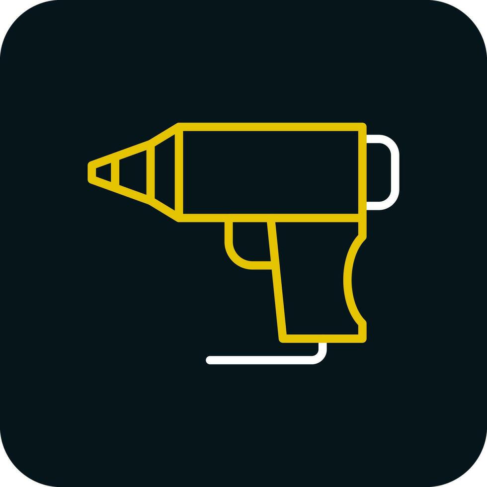varm lim pistol vektor ikon design