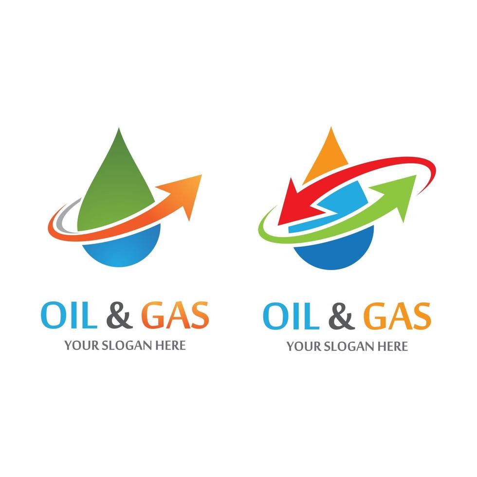 Öl- und Gas-Logo-Bilder vektor